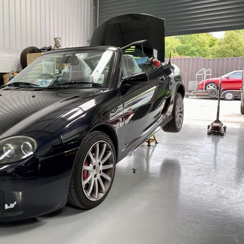 Replacement Coolant pipes fitted for the MGF and MG TF. 